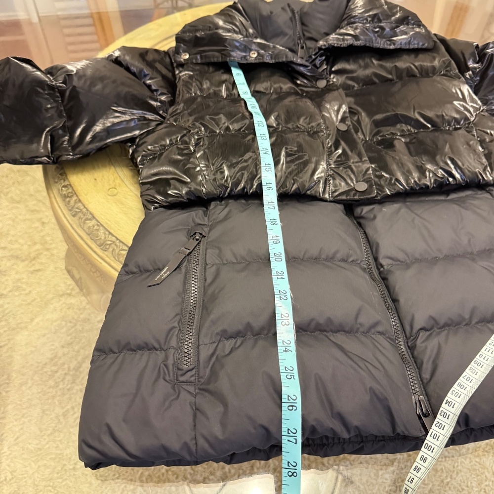 Athleta X Allyson Felix Womens Black Down LEGEND DOWNTOWN METALLIC JACKET Medium - Picture 11 of 15